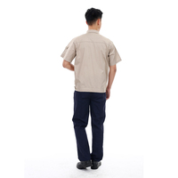Chemise de travail à manches courtes d'été personnalisée, vêtements de travail de construction pour conducteur, uniforme de travail pour mécanicien