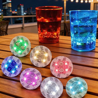 Autocollant LED multifonctionnel adhésif pour bouteille, sous-verre LED pour fournitures de fête - Vente chaude