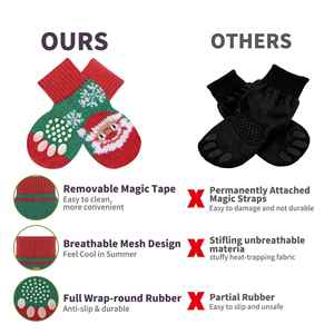 Fast Delivery Christmas Matching Human & Pet <b>Socks</b> - Soft Cotton Festive Xmas <b>Socks</b> Set for Family Holiday Party - Product Image 6