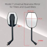 Nouveaux repose-pieds universels en plastique pour motos, compatibles avec les vélos électriques et les motos, rétroviseurs grand angle