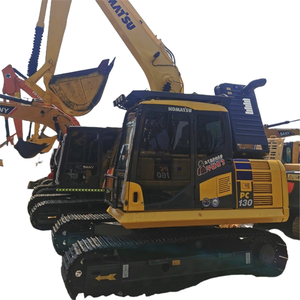 Excavatrice sur chenilles hydraulique d'<span class=keywords><strong>occasion</strong></span> KOMATSU PC130 de haute qualité, origine Japon, mini-pelle, moteur d'origine, roulement CE/EPA - Product Image 3