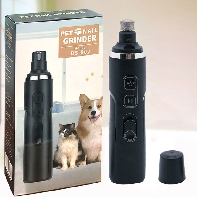 Dog Electric Nail Grinder and Trimmer Rechargeable Pet Grooming Tool Kit for Dogs Cats and Small Animals Clippers