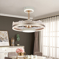Plafonnier LED de luxe moderne / Lampe en acrylique effet craquelé, super lumineux 6000K, pour hall et chambre principale, télécommande