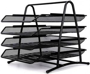High Quality 4 Layer <b>Metal</b> Mesh Desk Organizer Office A4 Paper Document <b>File</b> Tray - Product Image 2