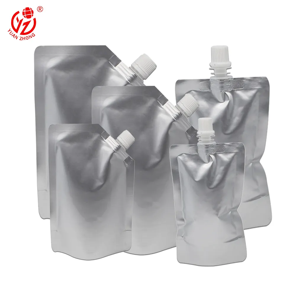 Custom Printing Liquid Packaging Bag Stand Up Drink Pouch with Spout Refill Squeeze Children Food For Jelly Juice Spout Bag
