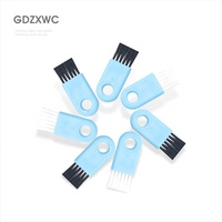 Brosses pour bouchons de bouteilles, multifonctionnelles, pour espaces étroits, 50 mm, bleues, mini couteau de cuisine, brosse de nettoyage, particules antidérapantes, grand trou de suspension