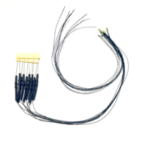 Светодиод SMD 0805 зеленый 520-525нм 12В, предварительно подключенный, с прозрачной линзой, внешним резистором и проводом 20см, миниатюрный размер