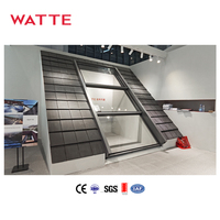 Puits de lumière intelligent électrique moderne Ouverture automatique Escaliers de sous-sol en alliage d'aluminium Fenêtres de toit verticales Design