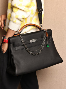 Borsa da Viaggio in Vera Pelle Nera per <span class=keywords><strong>Uomo</strong></span>, Ispirata ai Designer, Multifunzione, a Tracolla e a Mano - Product Image 4