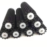 Brosse cylindrique industrielle personnalisée avec poils en nylon pour les machines de meulage, de polissage et de nettoyage