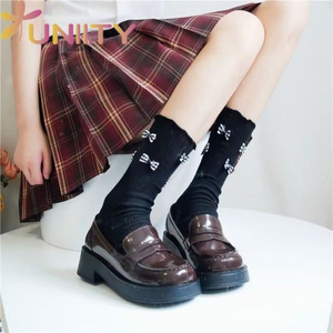 Uniforme de base japonais JK Mocassins de style rétro britannique pour femmes Mocassins polyvalents en cuir pour étudiants en noir et marron - Product Image 4
