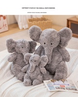 4 lb personnalisé éléphant en peluche pondéré animaux en peluche jouet pour l'anxiété lourd peluche grand gris lavande pondéré éléphant oreiller