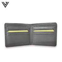 Dompet Kartu Kulit Pria Modern Bergaya Buatan Tangan, Desain Tahan Lama dengan RFID Blocking, Kapasitas Besar & Ukuran Pendek