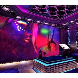 Papier peint personnalisé 3D avec motif de lèvres <span class=keywords><strong>sexy</strong></span> pour bar de pole dance, KTV, boîte de nuit - Product Image 1