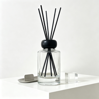 Diffuseur d'arômes sans flamme au design élégant, diffuseur de parfum évaporatif en verre blanc cristal, désodorisant de voiture, flacon vide