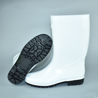 Bottes de travail et de pluie montantes pour hommes, haute performance, lumineuses, jetables, avec embout en acier, en caoutchouc PVC souple, avec soutien de la voûte plantaire et souples jusqu'au genou