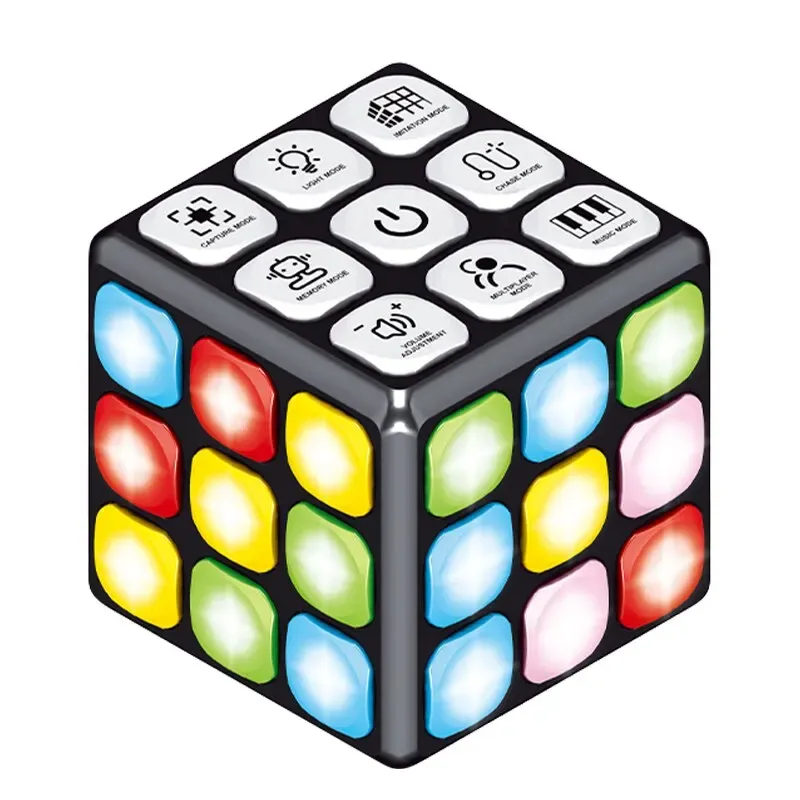 Best Christmas Gifts Winning Fingers Flashing Cube Intelligent Electronic Music Magic Cube Made Of Durable Plastic