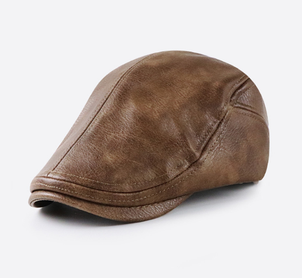Британская модная черная кепка из ПУ кожи кепка газетчика Плющ мужской берет Кепка