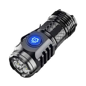 Lampe torche rechargeable en plastique ABS, prix d'usine, 3 LED, 3000 lumens, 5 modes, lampe torche d'extérieur, éclairage d'urgence en cas de panne de courant - Product Image 1