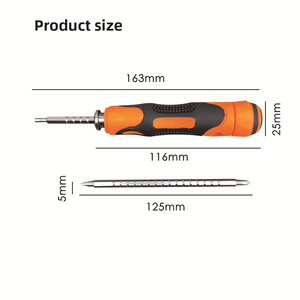 Juego de destornilladores para el hogar, alta dureza y durabilidad, cabeza cruzada, cabeza plana, desmontaje de electrodomésticos, longitud de punta ajustable - Product Image 4