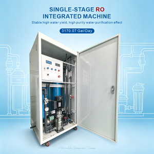 Machine de traitement d'eau par osmose inverse intégrée haute performance 0,5T/heure avec pompe et réservoir en acier inoxydable 304 pour usage commercial - Product Image 3