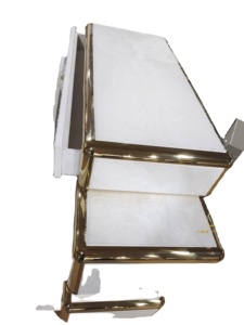 Cassettiera Moderna Roberto Cavalli in Pelle di Cavallo, Mobile Contenitore Multistrato per Soggiorno, Ingresso e Villa - Product Image 6