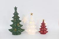 Beliebte Porzellan-Weihnachtsbäume Weiße Dekorationen für Zuhause LED-Beleuchtung Winter-Feiertagsgeschenke Innendekoration