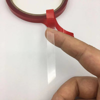 Ruban adhésif acrylique double face transparent, excellente résistance à la chaleur, très haute adhérence, pour voitures, usage domestique et bureautique