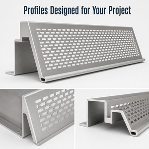 Modern Aluminum Curtain Wall Profile Panels Anti-Corrosion for Building Exterior Contemporary Design - Product Image 3