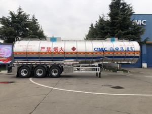 Semirremolque de líquido inflamable CIMC LINYU, 3 ejes, 48m3, transporte de aleación de aluminio, camión cisterna de combustible, vehículo líquido de aceite - Product Image 6