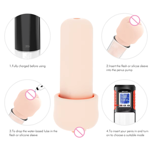 ハンサムアップ 防水 強力 ペニス増大 充電式 電動真空ポンプ プロ ペニス増大器 - Product Image 5