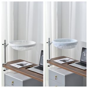 Cuccia per Gatti Moderna in Tessuto con Morsetto da Tavolo, Grotta Rotante Regolabile, Mensola per Gatti da Scrivania, Nido Amaca Rimovibile e Lavabile - Product Image 2