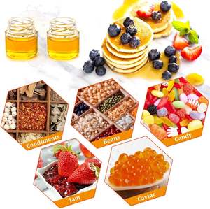 30 قطعة من برطمانات زجاجية سداسية شفافة مع أغطية، برطمانات ماسون صالحة للطعام لتخزين العسل والأطعمة والمربى والسوائل والتوابل، من قوانغدونغ - Product Image 5