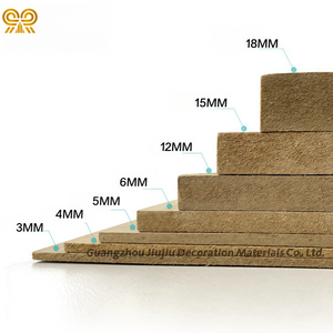 Tablero de <span class=keywords><strong>MDF</strong></span> personalizable de 9mm, 12mm, 15mm, 18mm, resistente al agua, tablero duro estándar E1 con cara de melamina para cocina moderna, 4x8" - Product Image 4