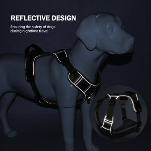 ¡Novedad de 2025! Arnés reflectante táctico personalizado sin tirones para perros, arnés ligero ajustable para mascotas al aire libre con cubierta AirTag - Product Image 5