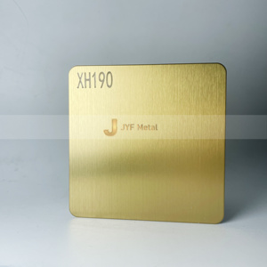 Placa de Acero Inoxidable 304 Estándar JIS Laminada en Frío M36, Acabado Dorado Cepillado N.° 4, Grosor Personalizable de 0.5-0.8 mm, Plegado y Soldadura - Product Image 1