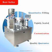 Machine de scellage rotative automatique pour yaourt, crème et pâtes 220V, haute précision, pour tubes de boissons et aliments liquides, avec moteur en métal pur et barillet