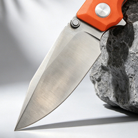 Couteau pliant MEIJI D2 en acier G10, personnalisable, multifonctionnel, pour le camping en plein air, couteau de poche