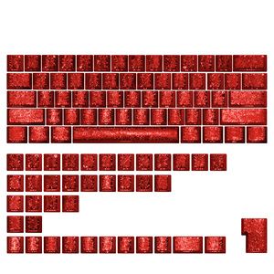 XVX Foil Series Shine-Through Double-Shot Cherry Profile Keycap Set Cherry Model English Custom Keyboard Diy 39/61/100/120 touches - Product Image 5