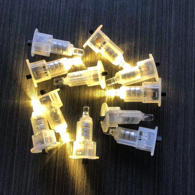 Mini LED Lamp Battery Switch Light Bulb Lantern Electronic Decorative Christmas Gift Lights
