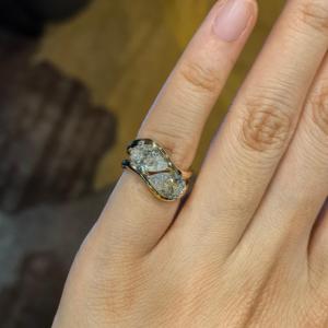 Nhẫn kim cương vàng cắt giọt lệ đặt làm riêng, chứng nhận IGI, nhẫn kim cương mọc trong phòng thí nghiệm 9k 10k 14k 18k - Product Image 5