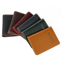 En stock, expédition immédiate : Étui de passeport en cuir Crazy Horse, porte-passeport en cuir véritable