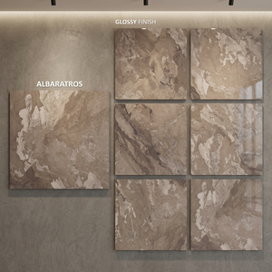 Azulejos de Porcelana Esmaltada Pulida Aeroni Bianco 800x800mm, Efecto Mármol Blanco para Pisos - Product Image 6