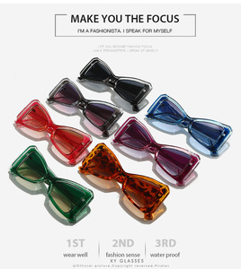 Kính râm sang trọng Retro của phụ nữ 2025 với khung lớn và mặt đa giác thời trang phong cách cổ điển 6251 - Product Image 2