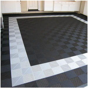 Dalles de sol de <span class=keywords><strong>garage</strong></span> modulaires rigides et colorées, emboîtables, en plastique industriel, <span class=keywords><strong>pour</strong></span> atelier de detailing automobile - Product Image 1