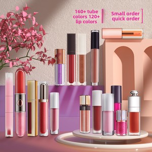 Brillo Labial <span class=keywords><strong>de</strong></span> Larga Duración Sin Marca, Al Por Mayor, Vegano, Mate, Brillante, Resistente al Agua, Voluminizador <span class=keywords><strong>de</strong></span> Labios, Empaque Personalizado para Brillo Labial - Product Image 1