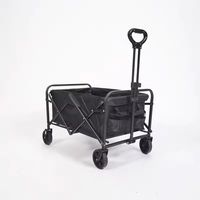 Chariot pliant robuste et portable, chariot de transport pliable très populaire pour la plage, le camping, les courses, chariot à roulettes