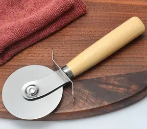 Premium Gemakkelijk Te Reinigen Roestvrij Staal Pizza Slicer Super Sharp Keuken Grote Pizza Cutter Wiel