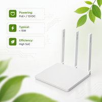 eNodeB 4G LTE Compacto para Interiores, 2x125mW, Celda Pequeña FDD B1 B3 B7 B20, 150Mbps, PoE+, Picocelda Integrada para Oficina, Relleno de Puntos Ciegos