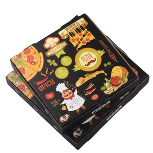 Boîte à pizza <span class=keywords><strong>bio</strong></span> personnalisée de petite taille 33x33, emballage pour restaurant, doublure en carton ondulé, en vente - Product Image 2